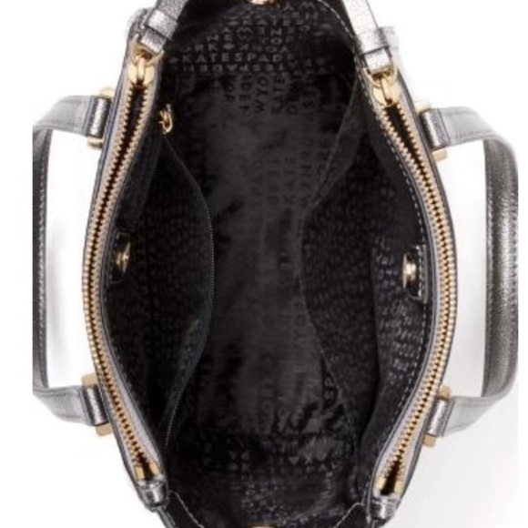KATE SPADE Pewter Patterson Drive Mini Kona Satchel $329 New Year’s Eve Party - Picture 4 of 13